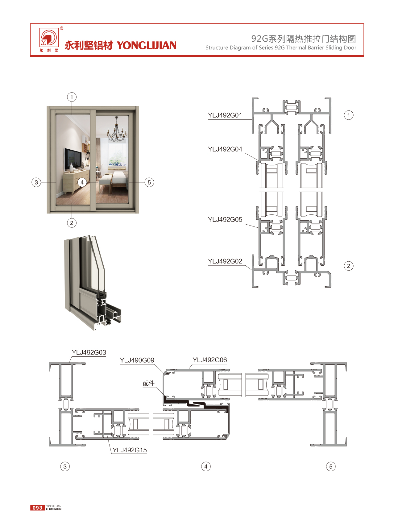 92G系列隔热推拉门