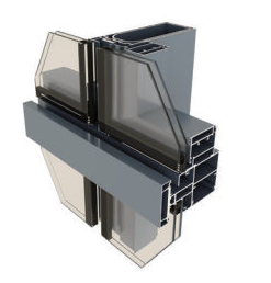 160系列半隐框幕墙