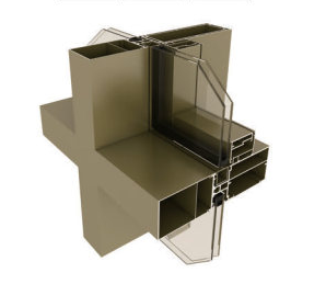 212系列明框、半隐框幕墙