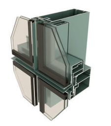 180、200系列隐框、半隐框幕墙