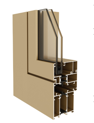 60D系列隔热内开内倒平开窗