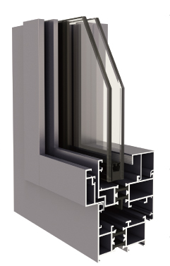 55L系列隔热内开内倒平开窗