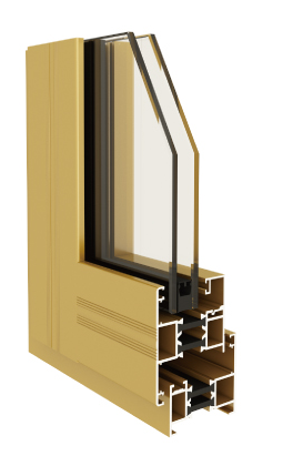 45系列隔热外平开窗