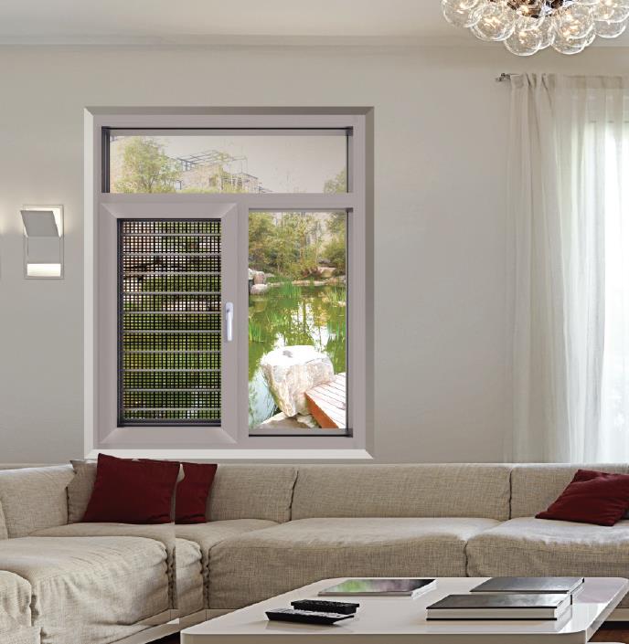 85B、100B、108B、120B、130B、150B系列隔热窗纱一体平开窗系列