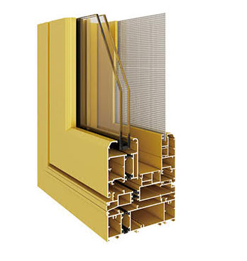 130C系列隔热窗纱一体窗(内外平框、隐排水)